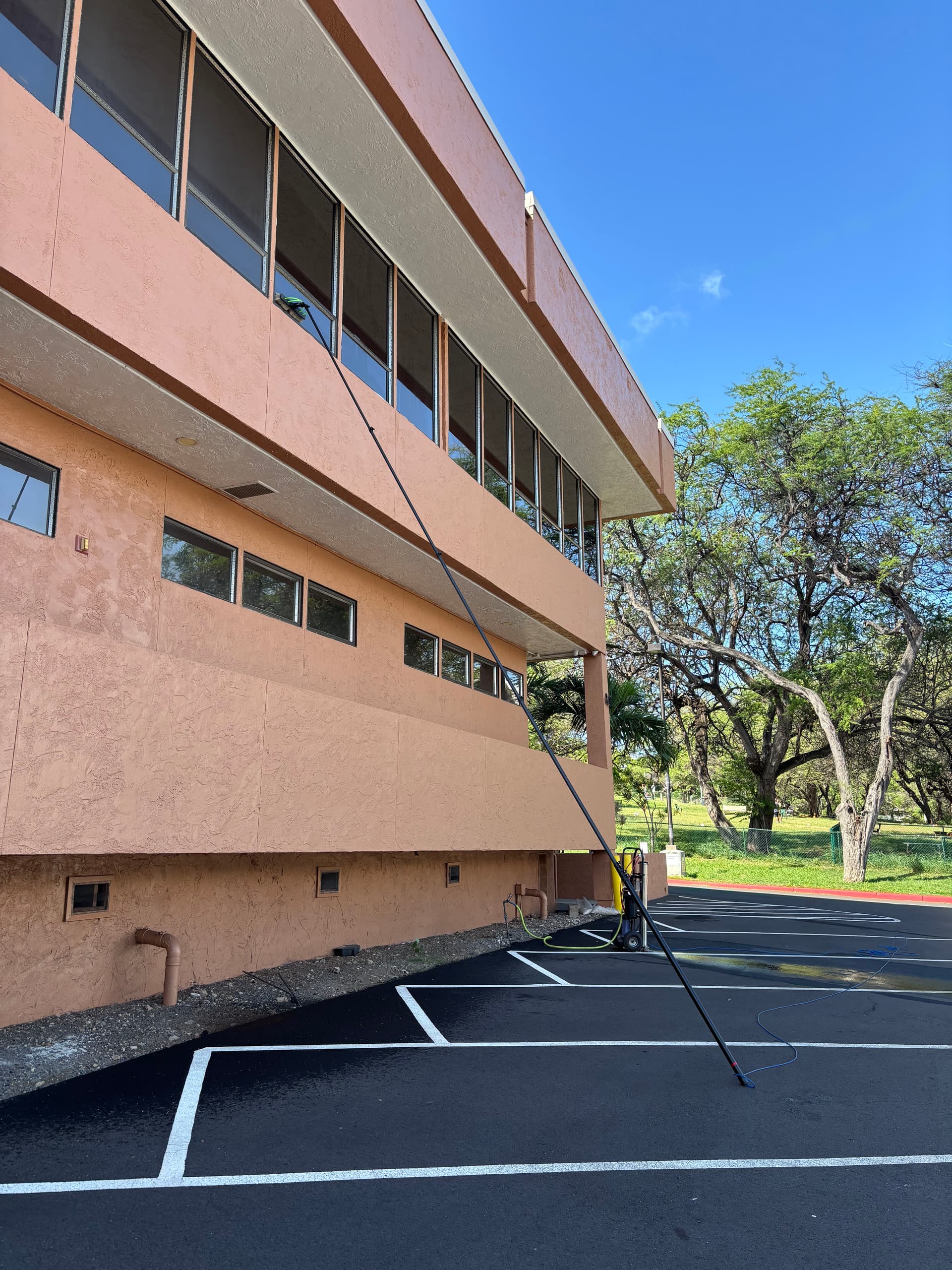 Exterior Window Cleaning Brings New Life to Commercial Building
